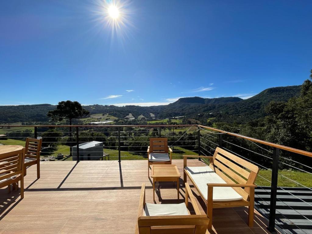 Casa Por Do Sol Com Banheira De Hidromassagem Villa Urubici Exterior photo